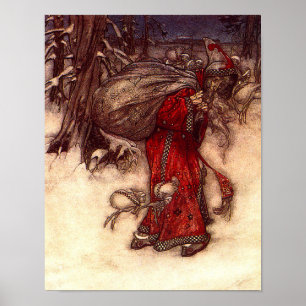 Poster Santa Claus Arthur Rackham