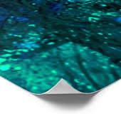 POSTER SANTA CLAUS AVEC LANTERN DANS LA NUIT DE NOËL (Coin)