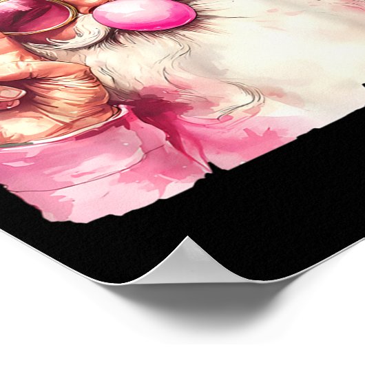 Poster Santa Claus Blowing Bubble Gum Nk Sungles Christma (Coin)