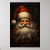 Poster Santa Claus de style vintage (Devant)