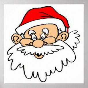 POSTER SANTA CLAUS FACE
