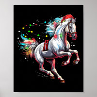 Santa Claus Horse Noël Art Horse Cheval Robe d'équ