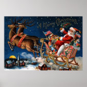 Poster Santa Claus is Comming to Town (Devant)