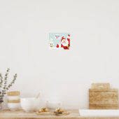 Poster Santa Claus - juste dire go (Cuisine)