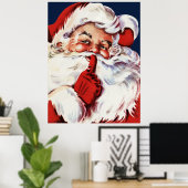 Poster Santa Claus Saying (Bureau à domicile)
