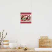 Poster Santa Claus Sugar Plum Christmas (Cuisine)