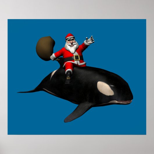 Poster Santa Claus Sur Orca (Devant)