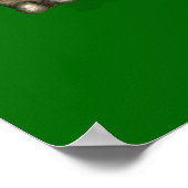 Poster Santa Claus Sur Tricératops (Coin)