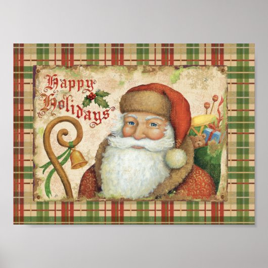 Poster Santa Claus with Gifts (Devant)
