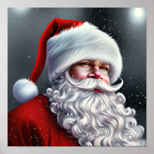 Poster Santa Clause Fermer