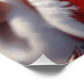 Poster Santa Clause Joyeux Noël Bonne année (Coin)