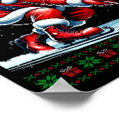 Poster Santa Curling Ugly Christmas Sweater (Coin)