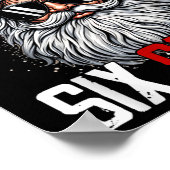 Poster Santa dit Six Sept 67 Génération Z Alpha Argot Mem (Coin)