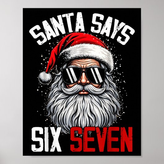Poster Santa dit Six Sept 67 Génération Z Alpha Argot Mem (Devant)