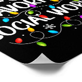 Poster Santa Favorite Social Worker Christmas Lights Fami (Coin)