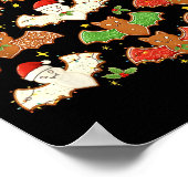 Poster Santa Hat Bat Soky Christmas Gingerbread Bats Xmas (Coin)