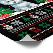 Poster Santa Hat Bichon Frise Chien Xmas L'Arbre S (Coin)