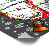 Poster Santa Hat Christmas Baseball Player Srts For Men B (Coin)
