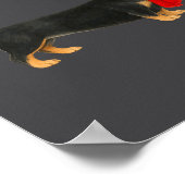 Poster Santa Hat Dachshund Christmas Funny Cute Dog Mom  (Coin)