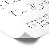 Poster Santa Hat Lettres Baby showers de Noël à bébé (Coin)