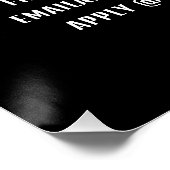 Poster Santa Hat, Recrutement Saisonnier Publicité (Coin)