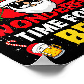 Poster Santa It's The Most Wonderful Time For A Beer Funn (Coin)