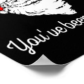 Poster Santa Knows You've Been A Offensive Funny  (Coin)