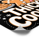 Poster Santa Likes Thick Cookies Funny Adult Humor Ginger (Coin)