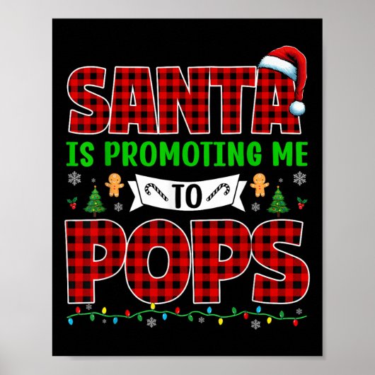 Poster Santa Me Promeut En Pops Xmas Grossesse En Attente (Devant)