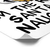 Poster Santa Naughty List (Coin)