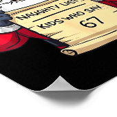 Poster Santa Naughty List Kids Who Say 67 - Six Seven Chr (Coin)