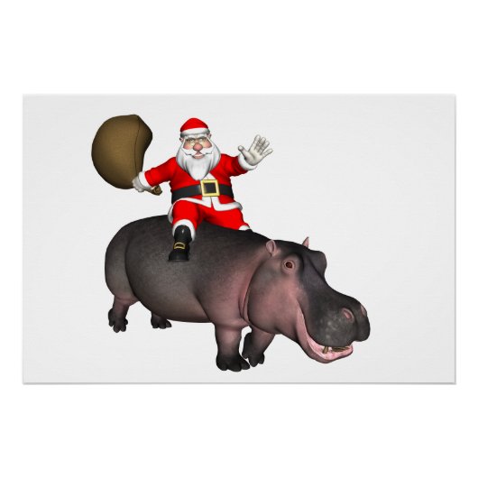 Poster Santa Riding (Devant)