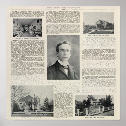 Poster Santa Rosa, California 3 (Devant)