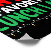 Poster Santa S Favorite Lunch Lady Xmas Cafeteria Worker (Coin)