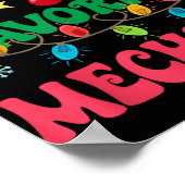 Poster Santa S Favorite Mechanic Funny Santa Xmas Light C (Coin)