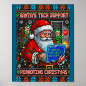 Poster Santa s Support Rebooting Tech Ugly (Devant)