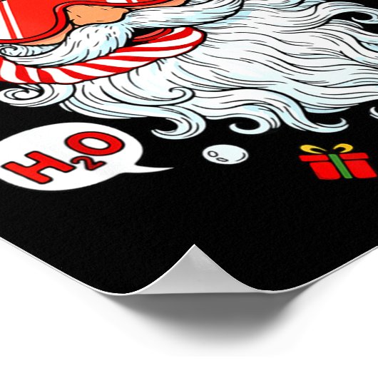 Poster Santa Scuba Diving Equipment Funny Scuba Diver Chr (Coin)