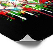 Poster Santa Srts Ice Baseball Christmas Xmas Pajama Kid  (Coin)