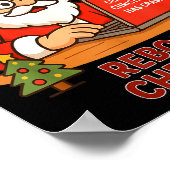 Poster Santa Support s Rebooting Humor Tech Computer Smil (Coin)