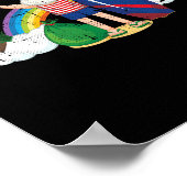 Poster Santa Surfing Christmas In July Summer Tropical Be (Coin)