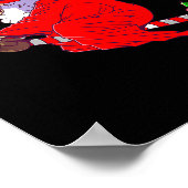 Poster Santa Witch Candy Cane Christmas Santa Hat Funny C (Coin)