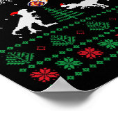 Poster Santaaa Dinosaur Ugly Christmas Sweater  (Coin)