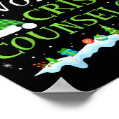 Poster Santa's Favorite Crisis Counselor Fun Christmas  (Coin)