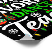 Poster Santa's Favorite Dance Teacher Shirt Funny Christm (Coin)