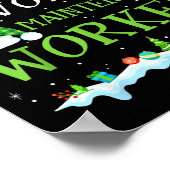 Poster Santa's Favorite Maintenance Worker Fun Christmas  (Coin)