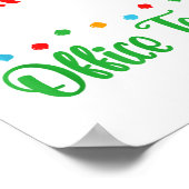 Poster Santa's Favorite Office Team Christmas Lights Sant (Coin)