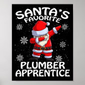 Poster Santa's Favorite Plumber Apprentice Christmas (Devant)