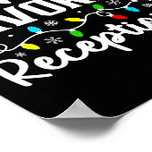 Poster Santa's Favorite Receptionist Christmas Family Mat (Coin)