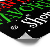 Poster Santa's Favorite Shopper Christmas Party  (Coin)