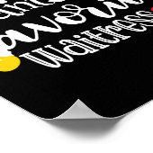 Poster Santa's Favorite Waitress Christmas Lights Santa H (Coin)